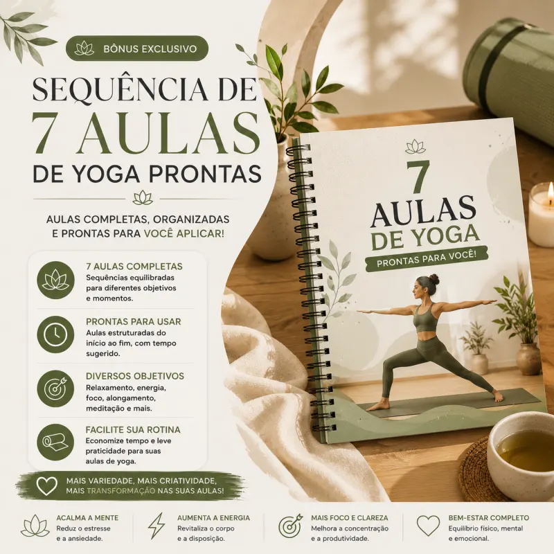 Sequência de 7 Aulas de Yoga Prontas